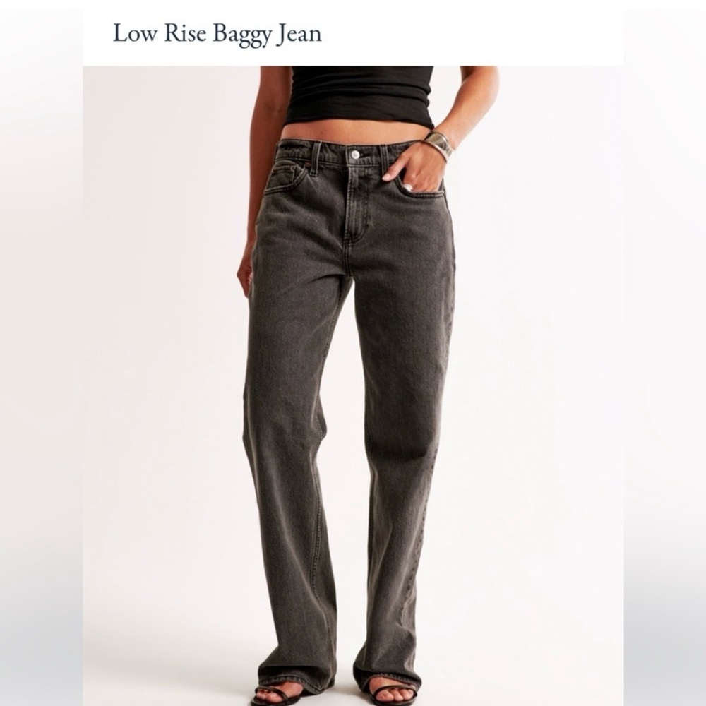 Abercrombie & Fitch Boyfriend Jeans - Dark Gray